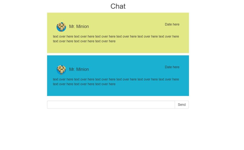 Simple Internal Chat Layout 