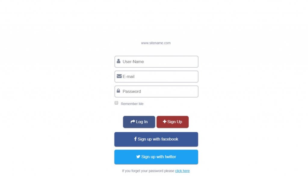  Login Forms - JQuery Animate 