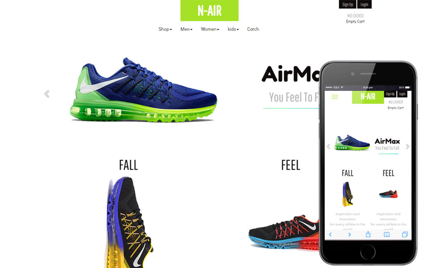 Shoes - Free Ecommerce Template