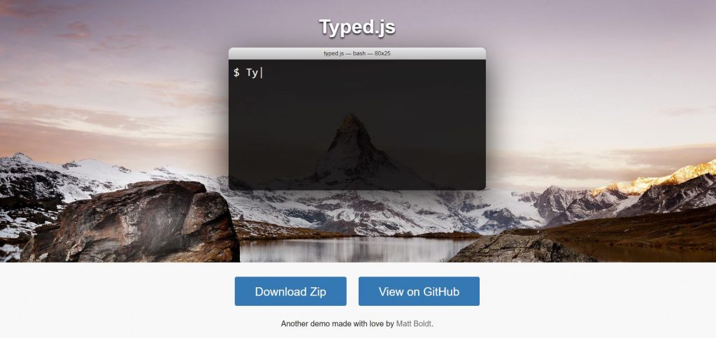Typed.js 