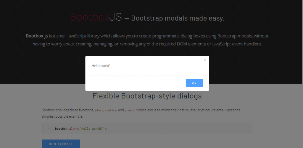  Flexible Bootstrap-style dialogs.