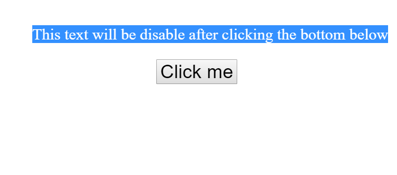 Disable text selection highlighting