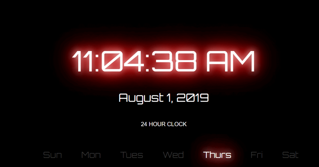 JavaScript Clock 
